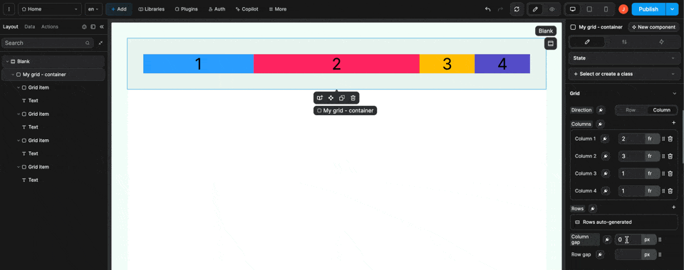 Add grid gaps