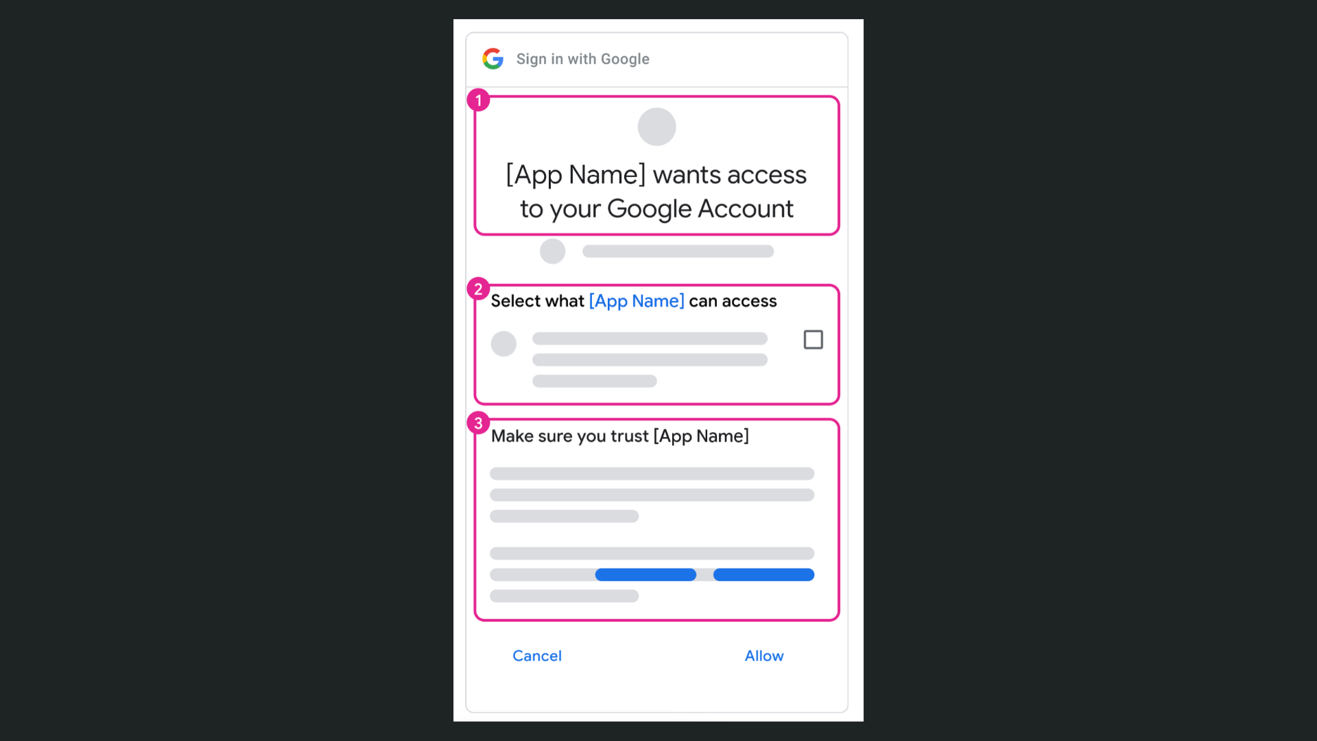 OAuth consent screen example